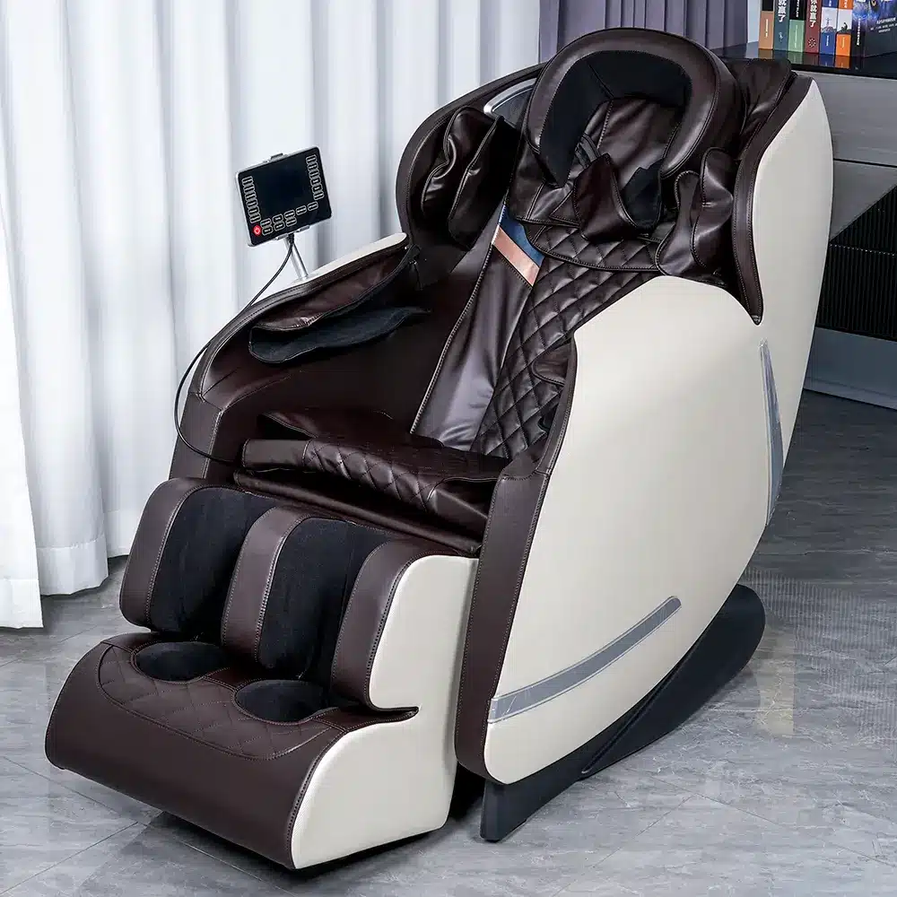 Compact massage chair in a small room