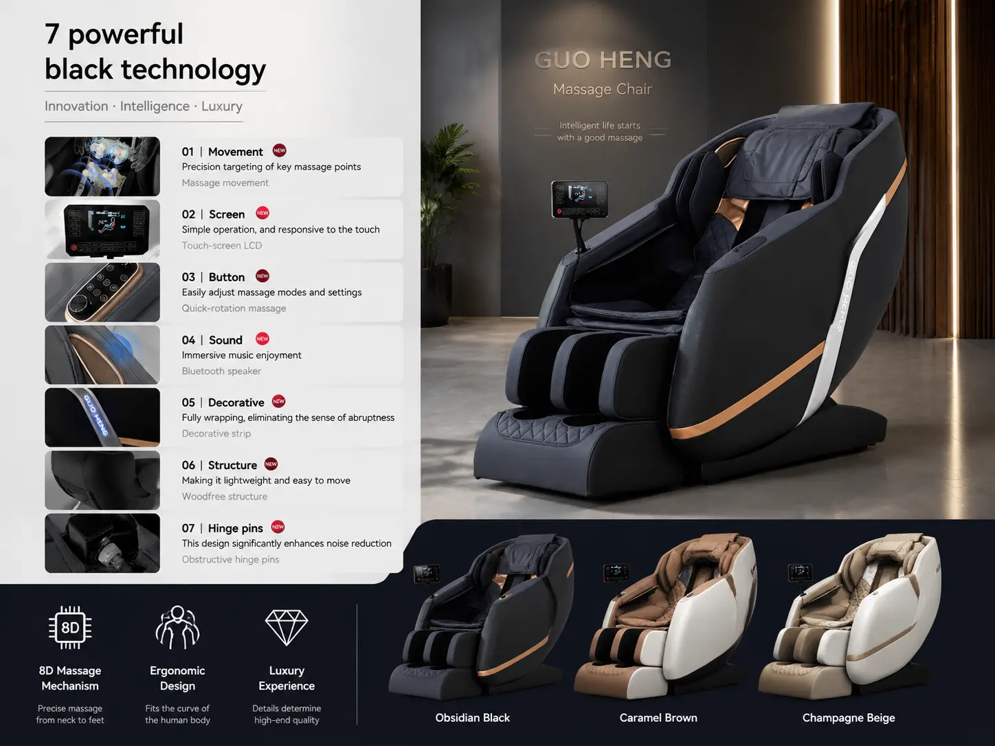 massage chair full body 8d zero gravity luxury